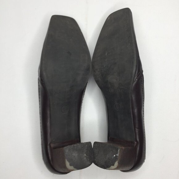 Vintage Womens Kim Rogers Brown Ankle Bootie Block Heels Church Office Size 9 - Picture 8 of 10